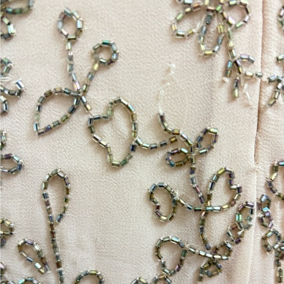 NWT Needle & Thread Linear Motif Georgette Sheath Dress | Size 6 - Picture 14 of 15